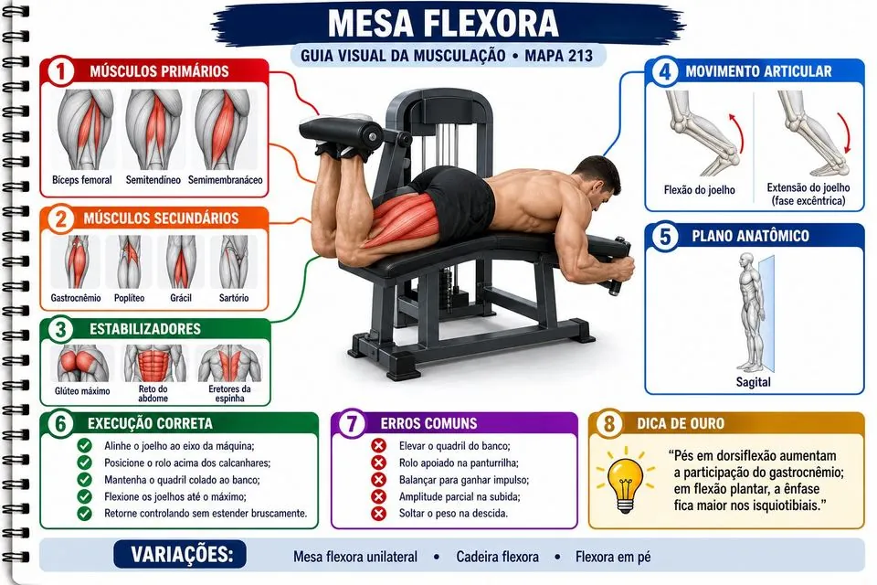 Mapa: Mesa flexora